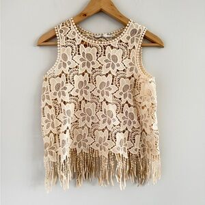 Papaya Women’s Small Bohemian Romantic Festival Folk Western Sleeveless Shirt